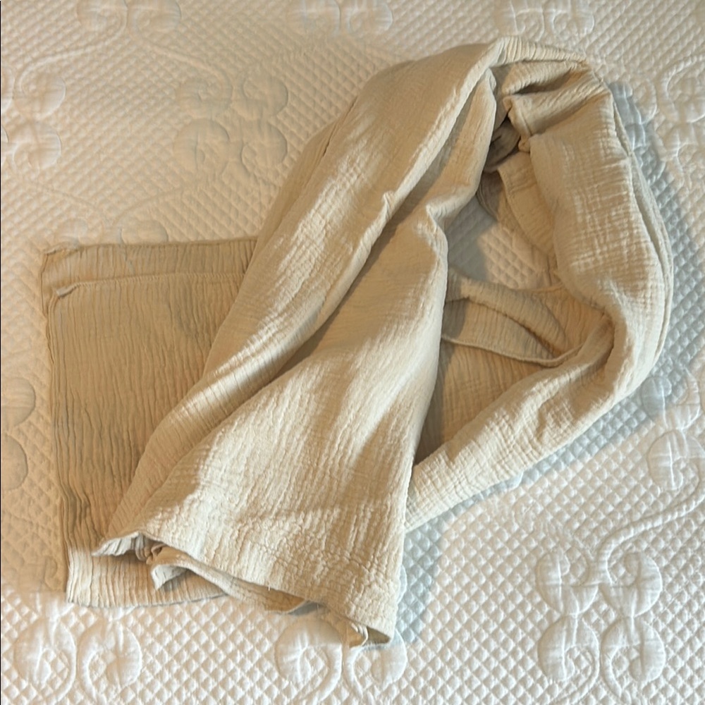 Beige Textured Scarf